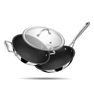 Artisan Schild Combo (24 cm Frypan + 24 cm Kadhai)