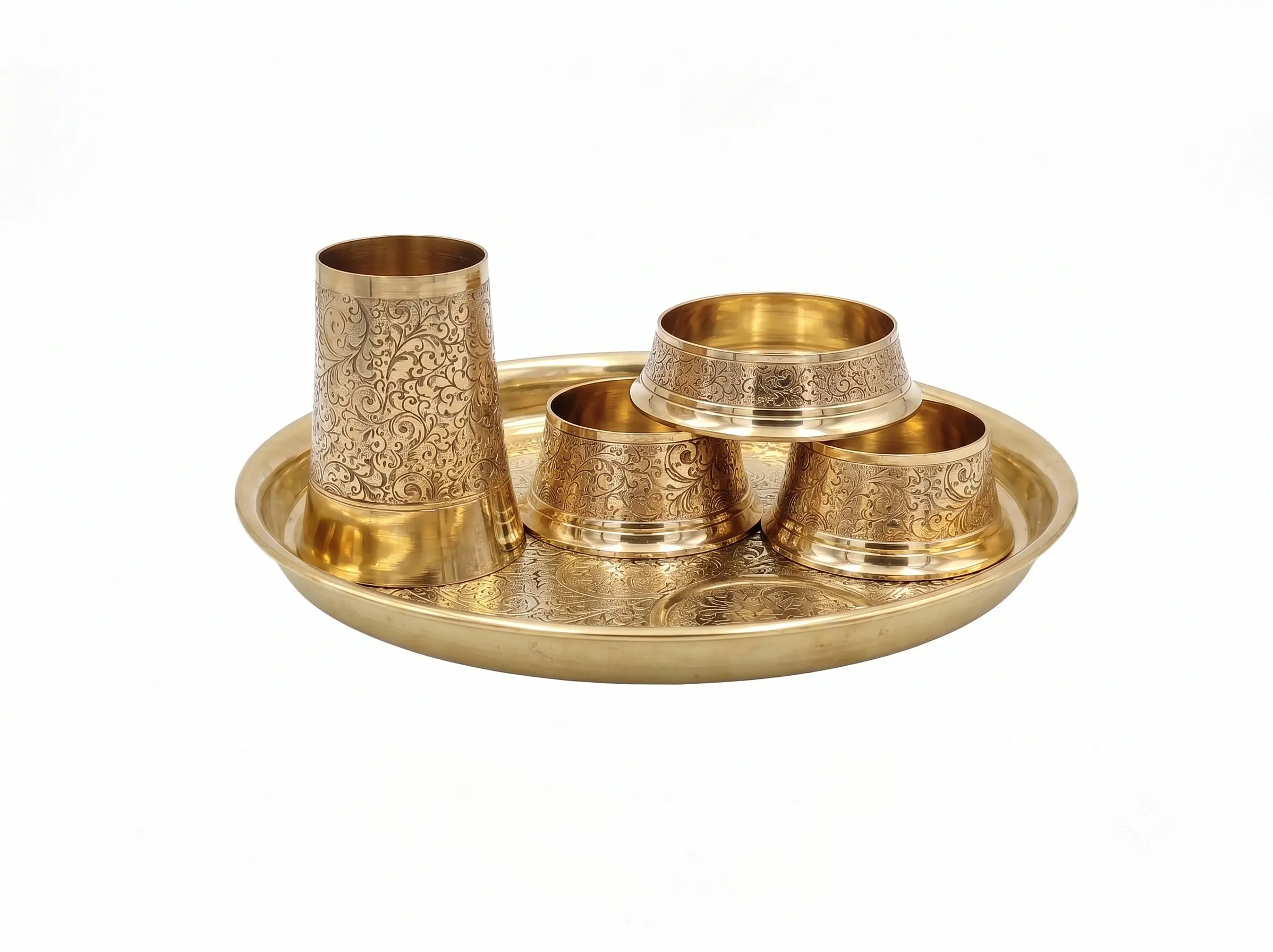 Brass Thali Set